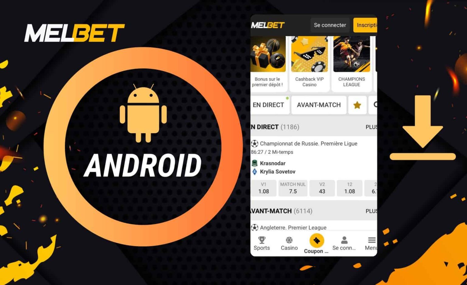 Melbet Apk - Télécharger pour Android et IOS en Côte d'Ivoire